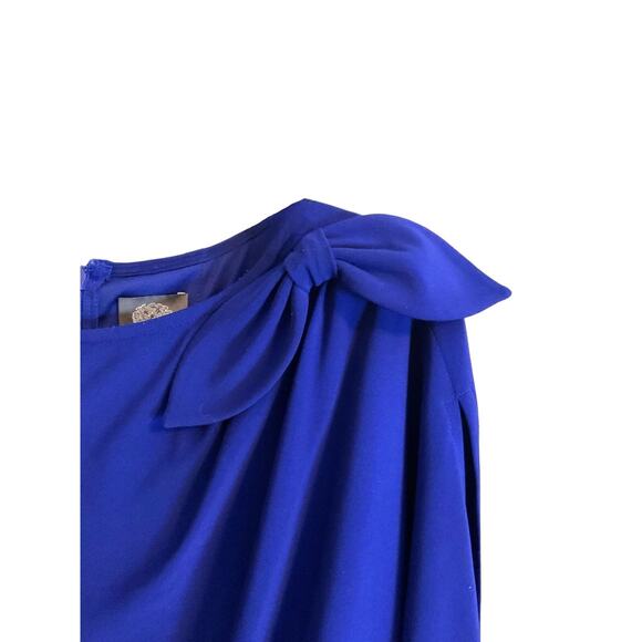 Vince Camuto Jumpsuit Women's Size 0 Blouson Blue Wide Leg Stretch Pockets - Picture 7 of 14